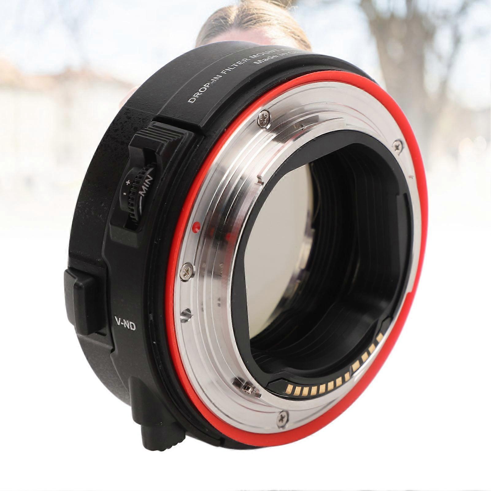 Drop-in Filter Lens Mount Adapter with VND UV Filter for EF EF-S