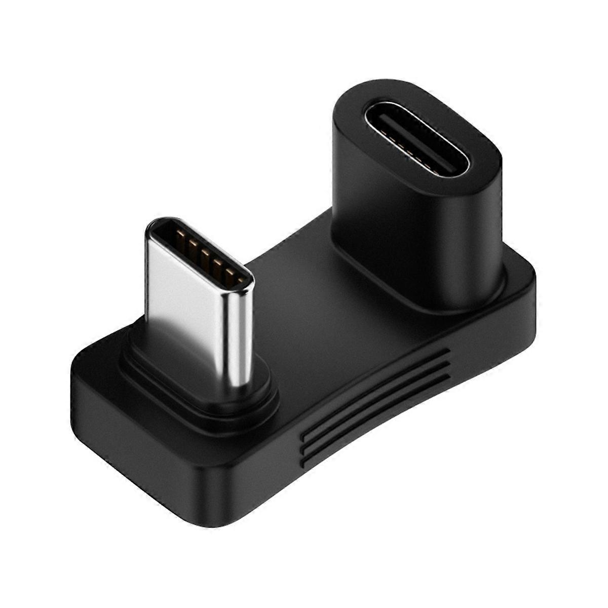 180 Degree U-Shaped 100W USB 3.2 Type C Female to Male Adapter OTG 10Gbps Fast Data 4K
