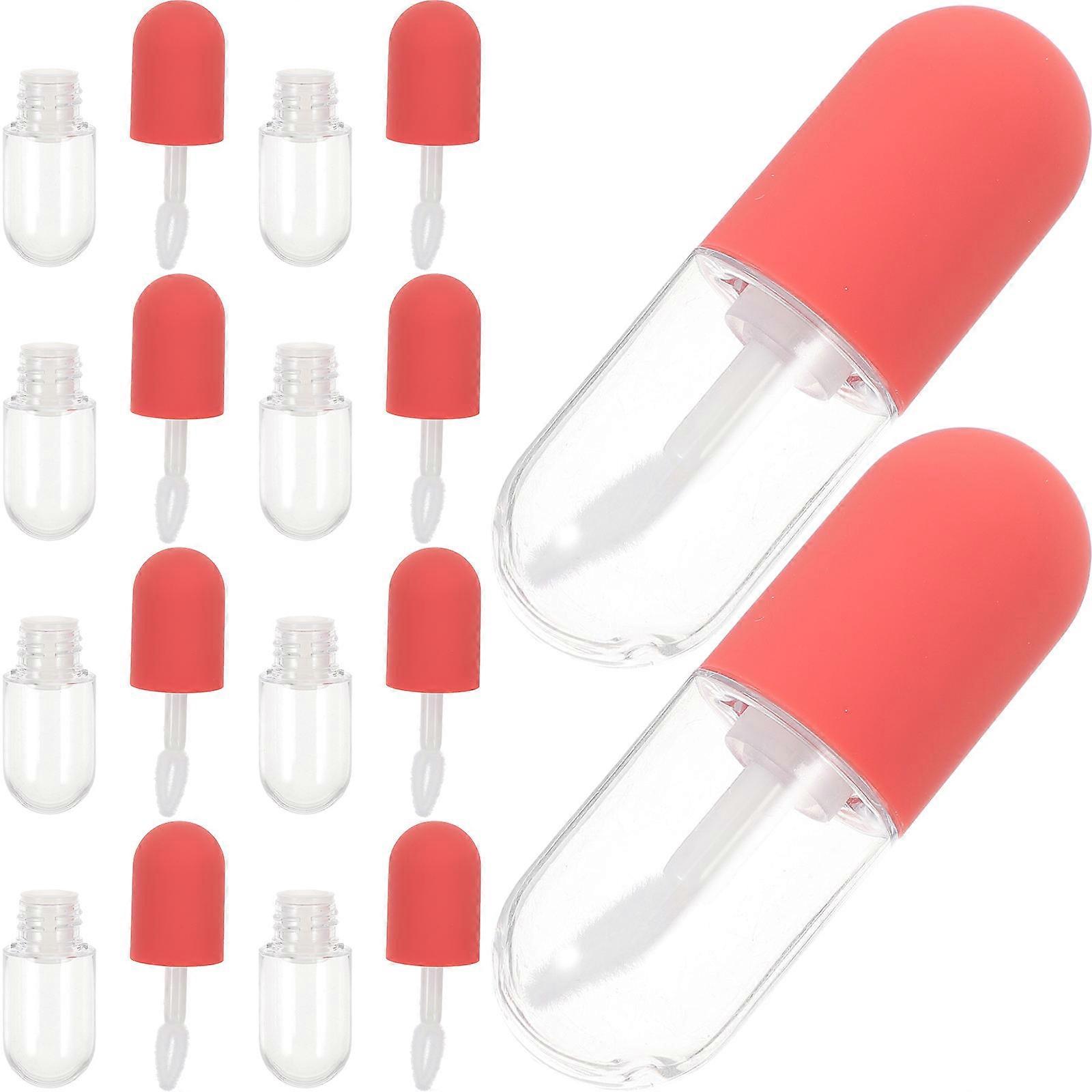 Lip Gloss Container Refillable Lip Balm Bottles For Cosmetic Storage Travel-Friendly 4.5Ml 10Pack