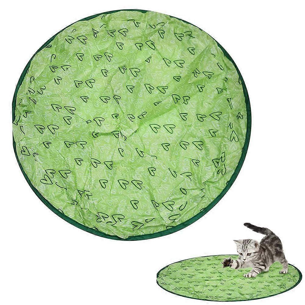 Cat Toys Interactive Mat For Cats Hunting Indoor Exercise Ball Toy Kitten Sized Green
