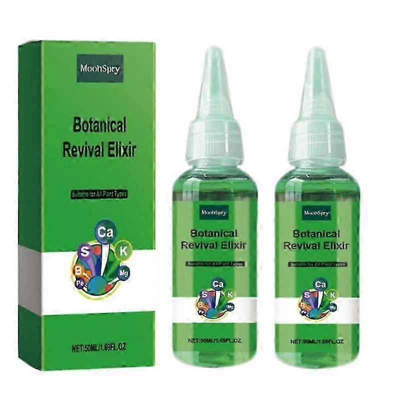 2x Fertilizer for Green Plants Healthier, Stronger and Vigorous Leaves and Roots Growth Stimulator and Biostimulant