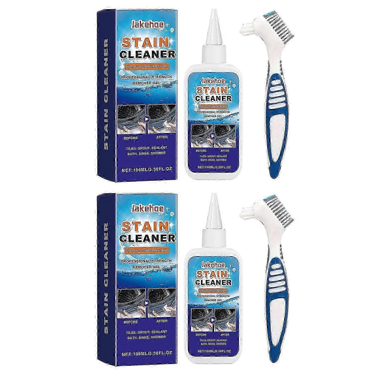 Stain remover gel for effective grout cleaning