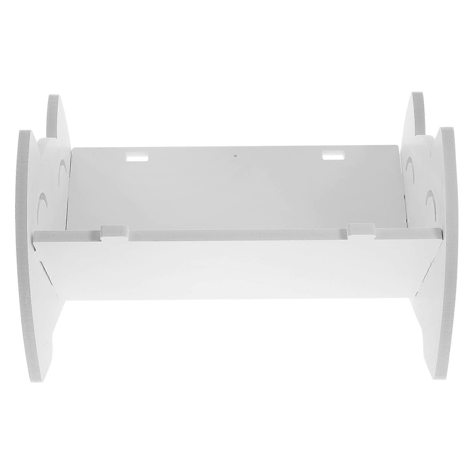 White Space-saving Desktop Shelf for Books and Storage on Desk or Counter-top 12.5x6.3x10.2 Inches