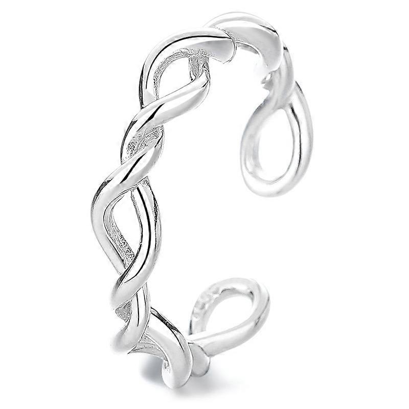 Ring, Smooth Surface Hollow Out Chain Cross Minimalist Fashion Open Adjustable Versatile Index Finger