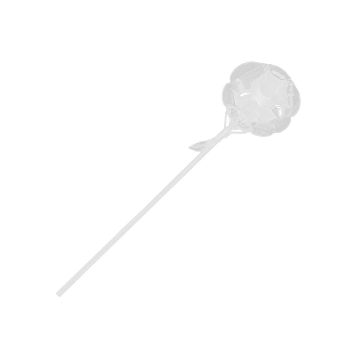 10 Sets Transparent Balloons Round Balloons Decoration Party Balloons 19.5cm (1 Set Includes 1 Balloon and 1 Surpporting Rod)
