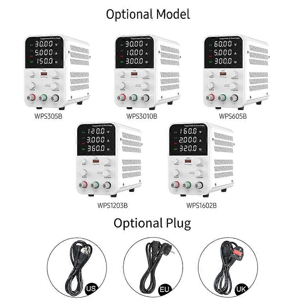 WPS1602B 160V 2A DC Netzteil weiß 19x9x14,5cm verstellbar