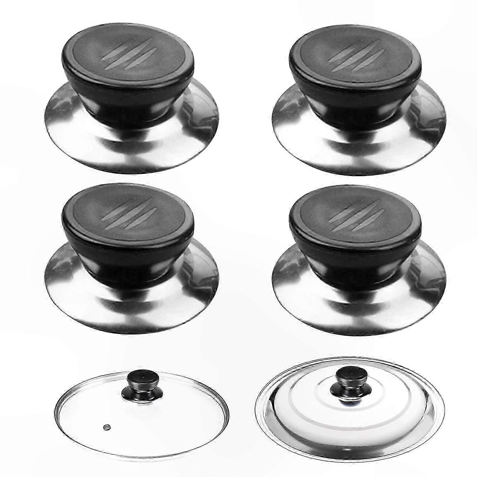 Universal Lid Handle Replacement, 4-Pack Knobs for Pot, Pan, and Kettle Lids