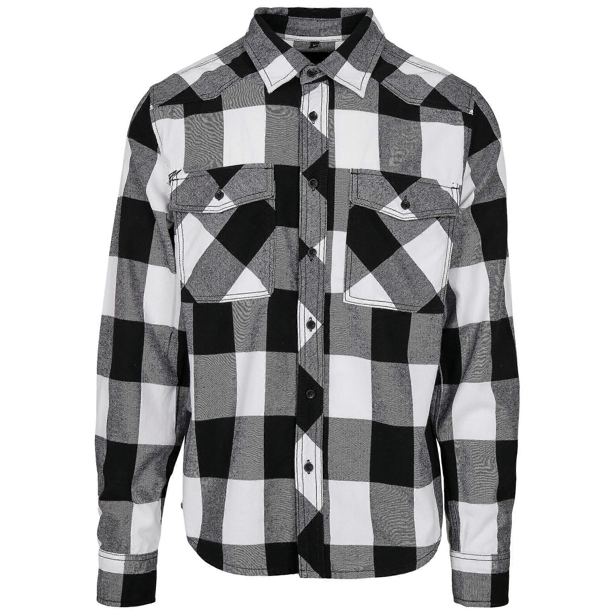 Build Your Brand Mens Checked Shirt
