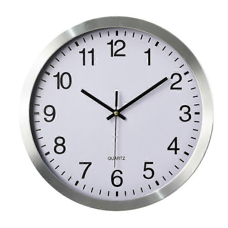 Metal Stainless Steel Silent Wall Clock