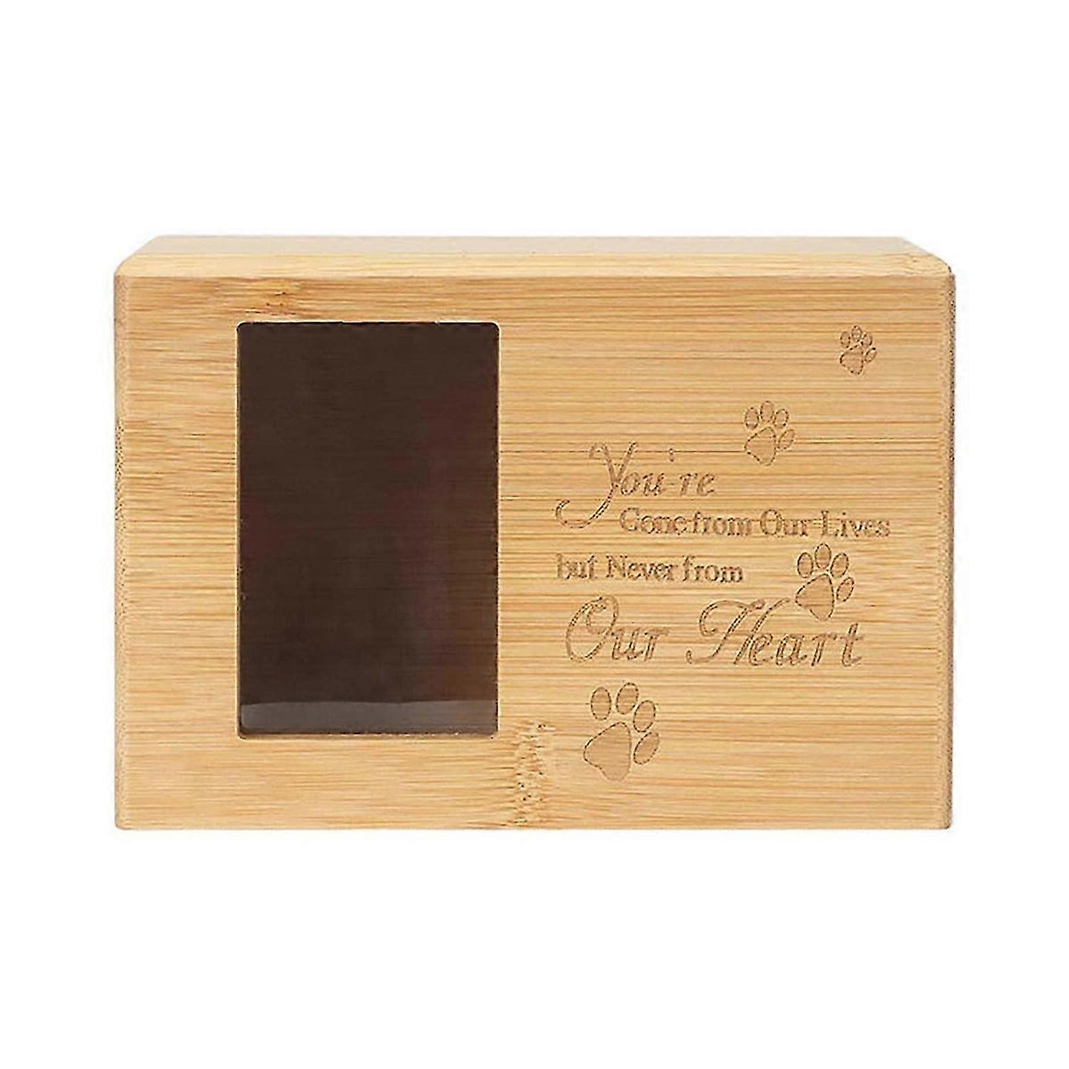Pet Memory Urn for Ashes, Pet Cremation Urn with Picture Frame