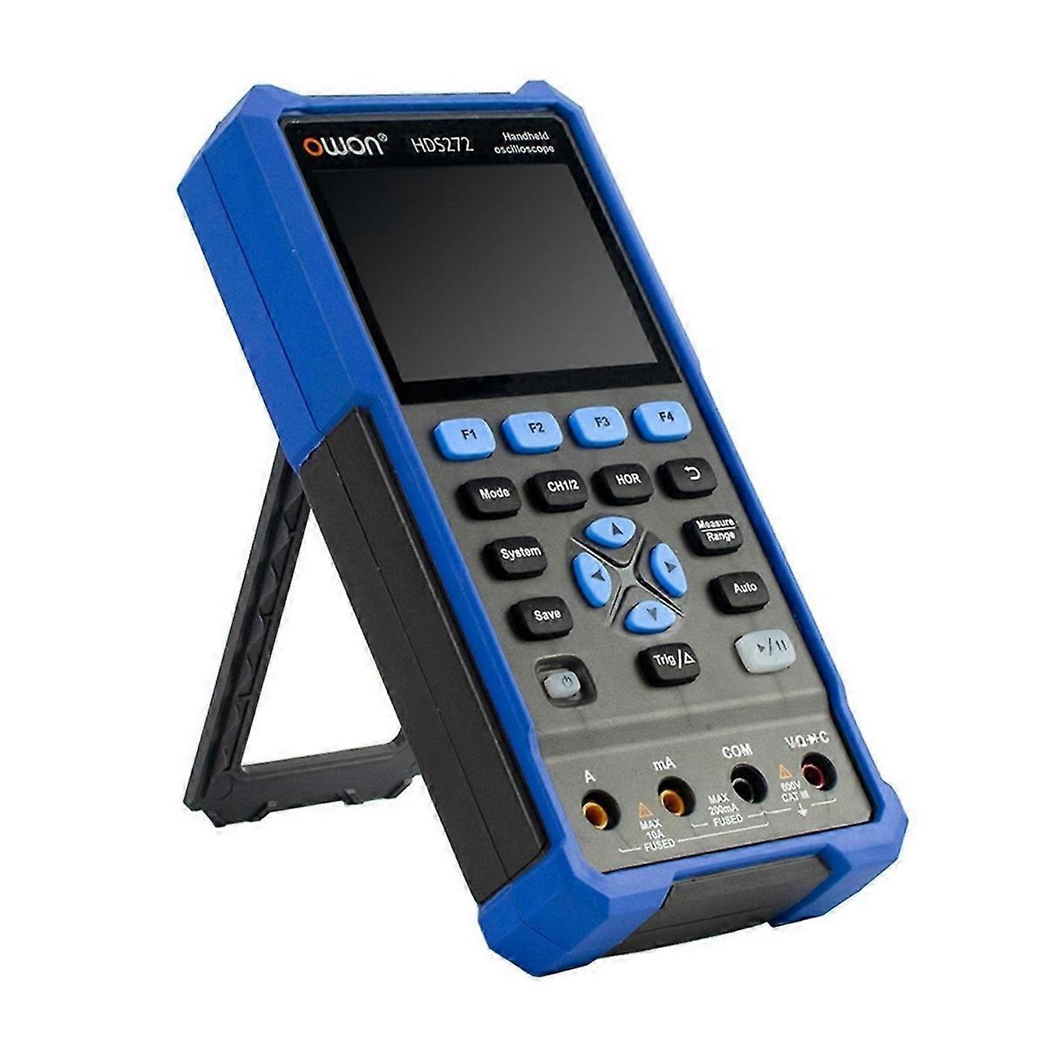 Owon HDS272 Digital Oscill+Meter USB 2Channels 40mhz 70mhz Bandwidth Tester Meter Hand Oscilloscope Battery Usb Rechargeable(EU)