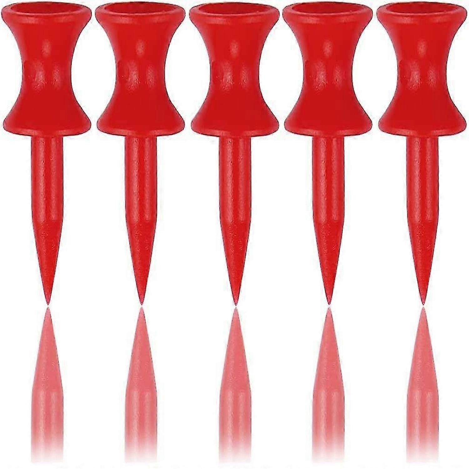 Golf wheel ball nails,Golf Tees Plastic 32MM 100 CountRed