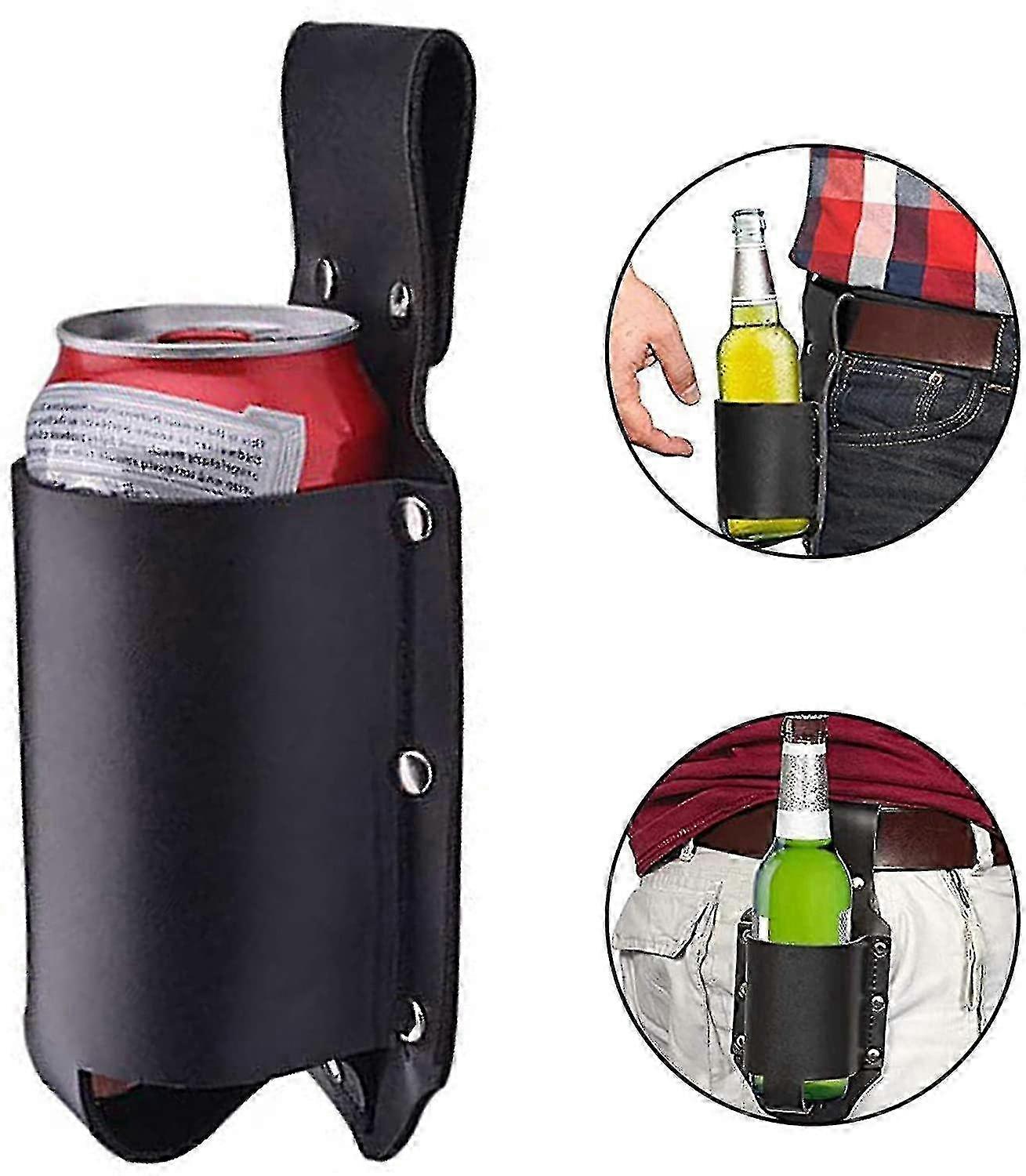 Beer Holster, Cowboy Beer Holster, Pu Leather Beer Holster, Beer Holster Attaches To Belt