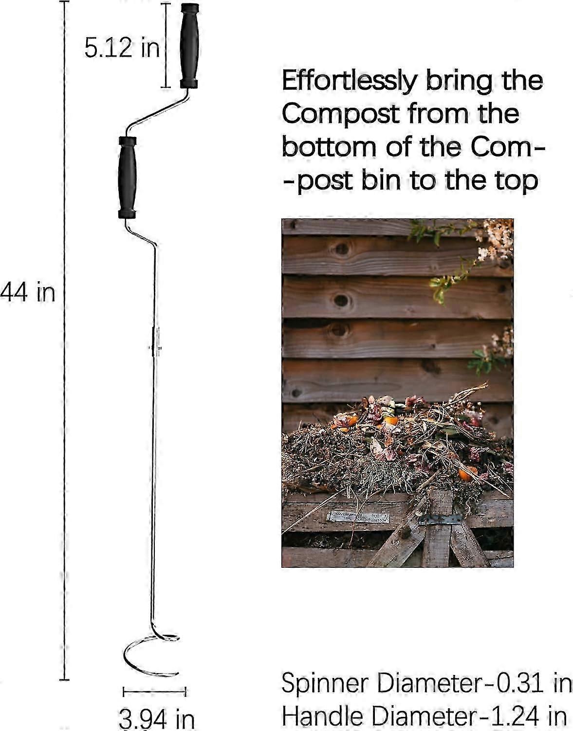 Compost Aerator/Compost Accelerator/Compost Turning Tool/Compost Turner 2025