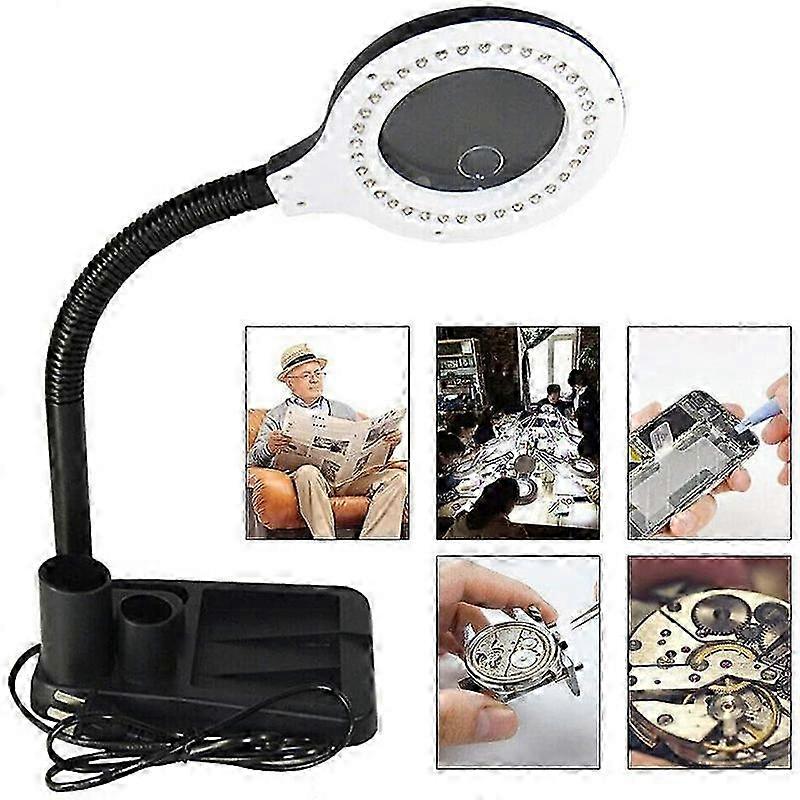 Professional Magnifying Glass with Light, Versatile Magnifier for Close Work, Featuring Adjustable Gooseneck and High Brightness LED Lights for 2025