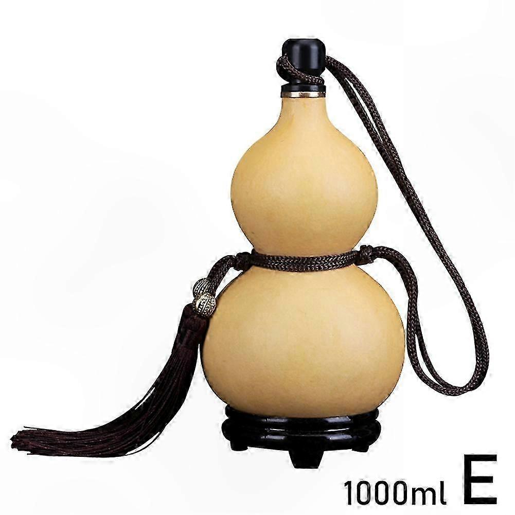 Ręcznie robiona butelka na wodę z naturalnej tykwy z rzeźbionym wzorem, pojemność 500-750 ml