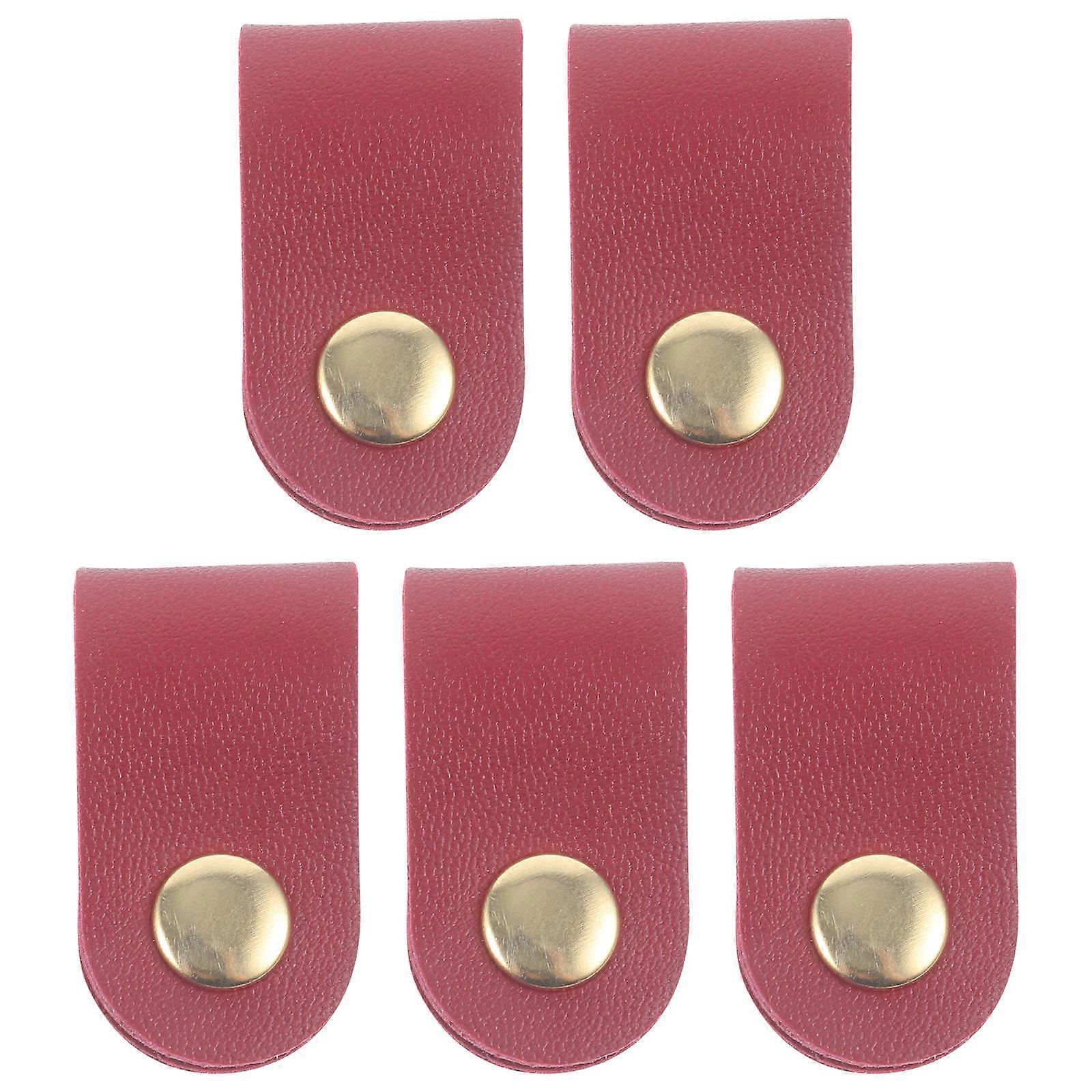 Cord Organizer Straps for Cable Management with 10Pcs Dark Red Artificial