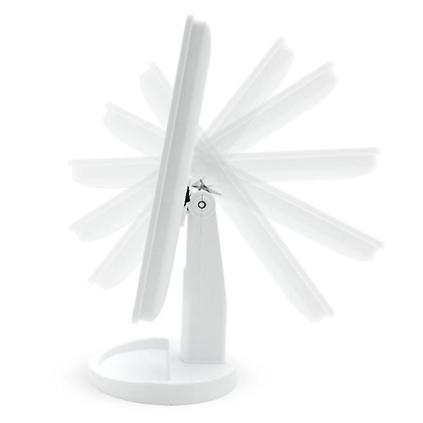 Adjustable makeup mirror with LED white light