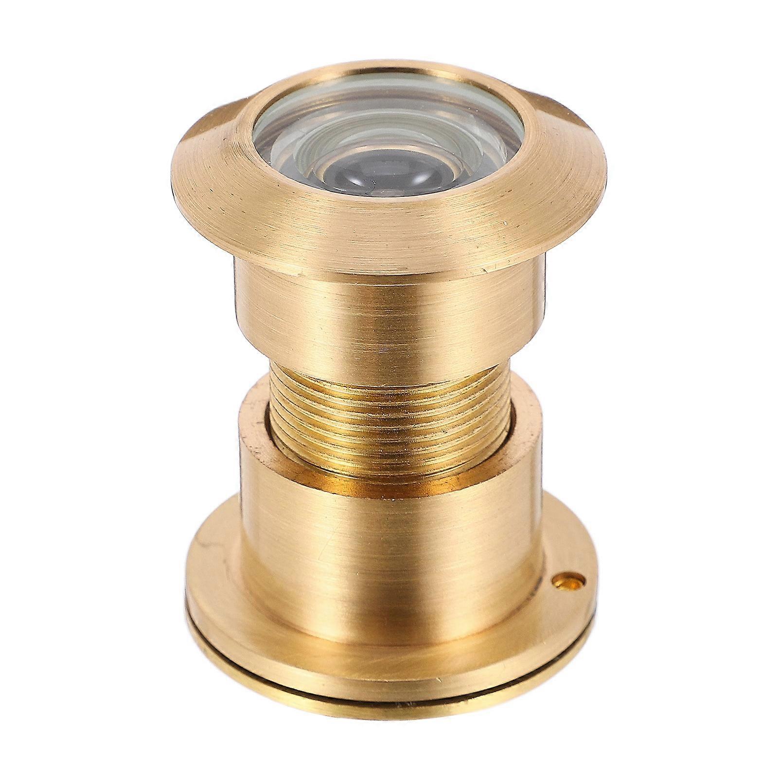 High Definition Cat Eye Brass Peephole with Protective Cover for Door Viewer