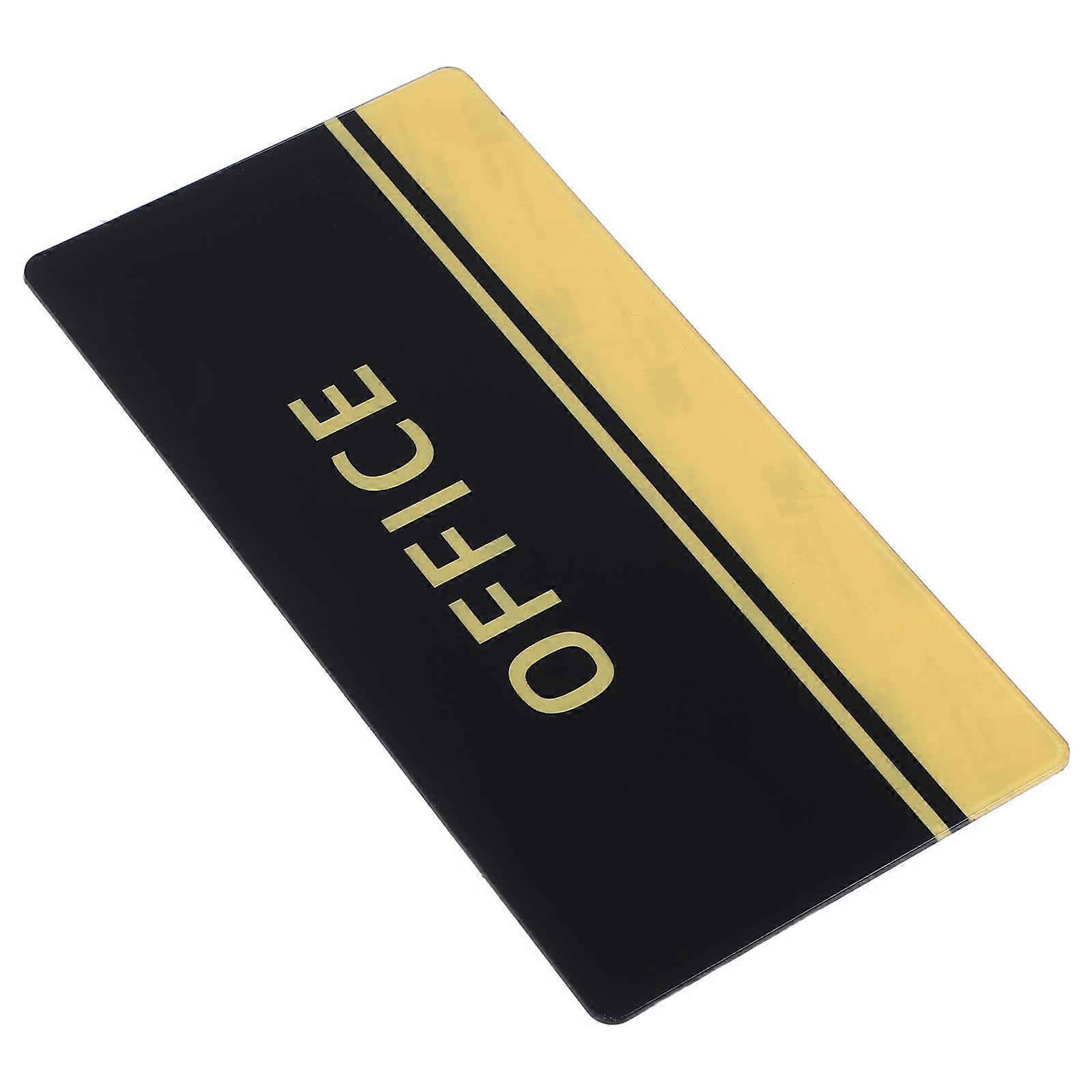 Office Sign Company Acrylic Office Door Sign with Self Adhesive Backing