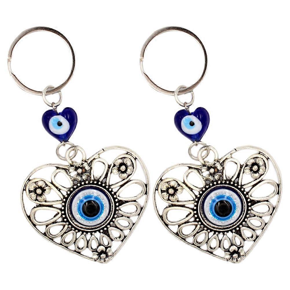 Evil Eye Keychain Greek Bag Pendant for Hanging Keys 10Pcs Set