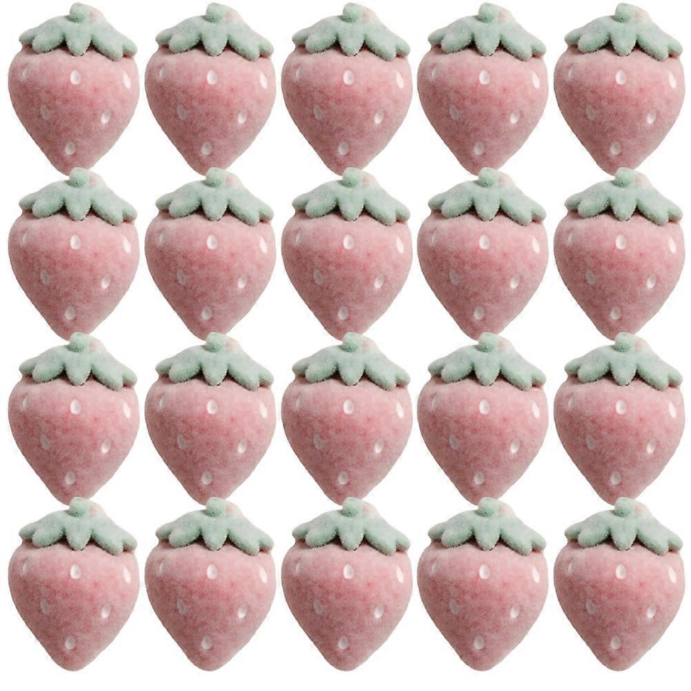 Strawberry Earring Charms Multi-Function Headdress Charms 20Pcs for Decoration