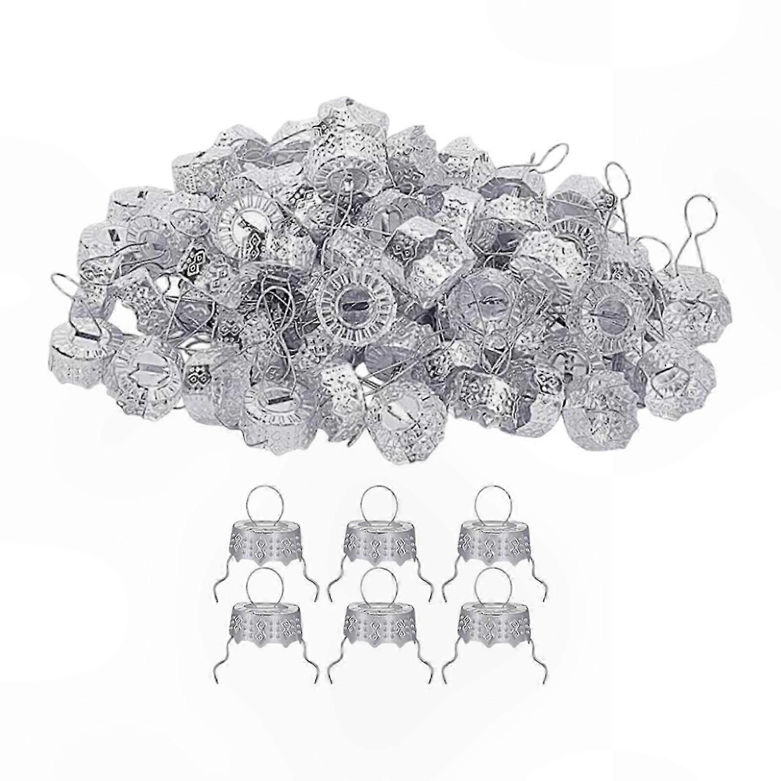 50 stykker julepyntkroker erstatningshetter for juletrepynt