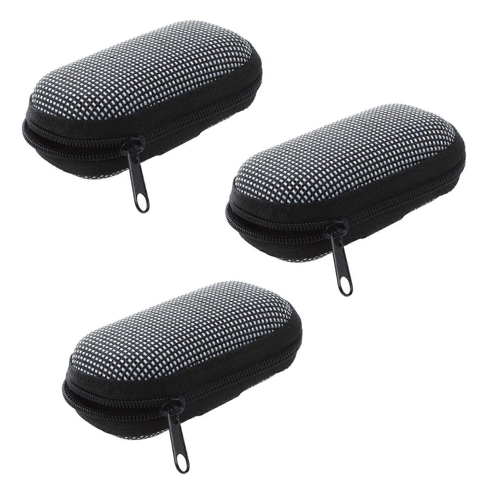 3X Black White Dotted Cover Case Holder for Folding Presbyopic Reading Glasses
