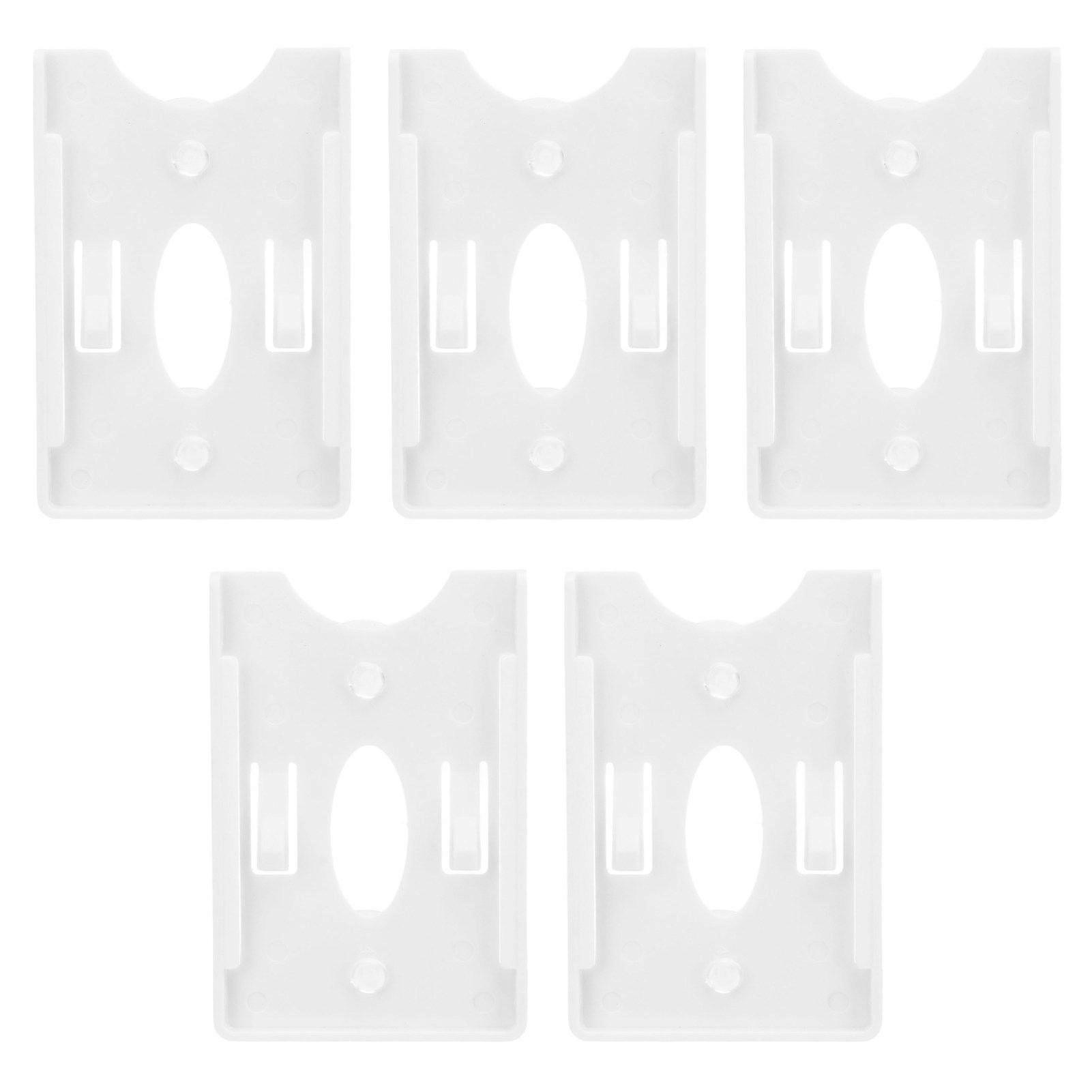 5 Pcs IC Card Holder Windshield Card Display Sleeve for Community Personnel Vehicle Management with Suction Cup