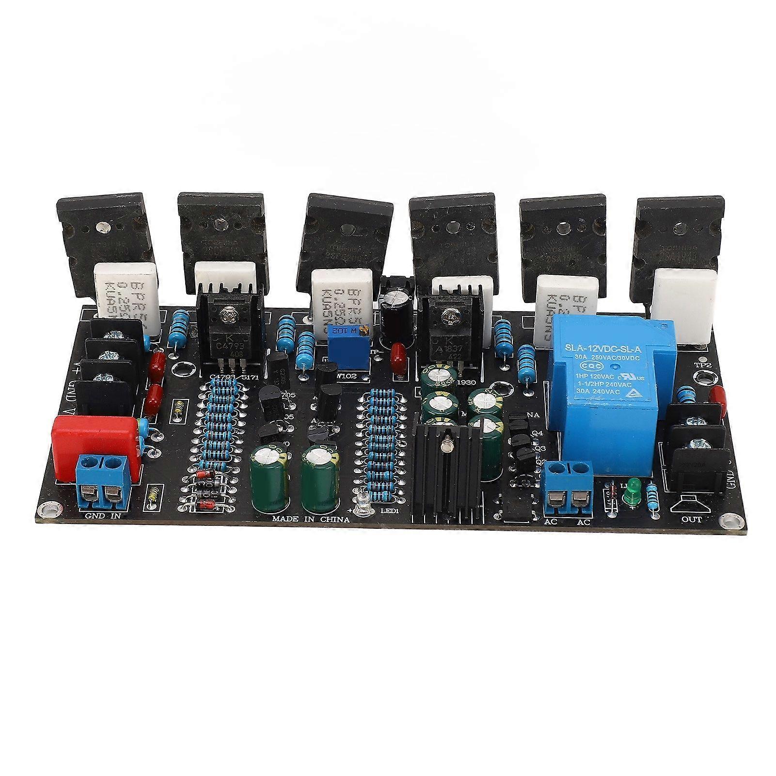 300W Power Amplifier Board Single Channel 1943+5200 Audio Rear Amplification Module DC 2090V