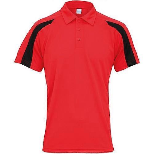Just Cool Mens Cool Contrast Polo Shirt