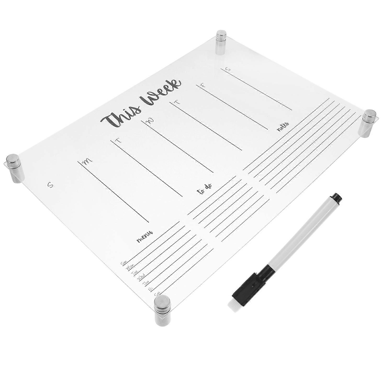 Multifunctional Acrylic Display Board for Home Use 5Sets Erasable