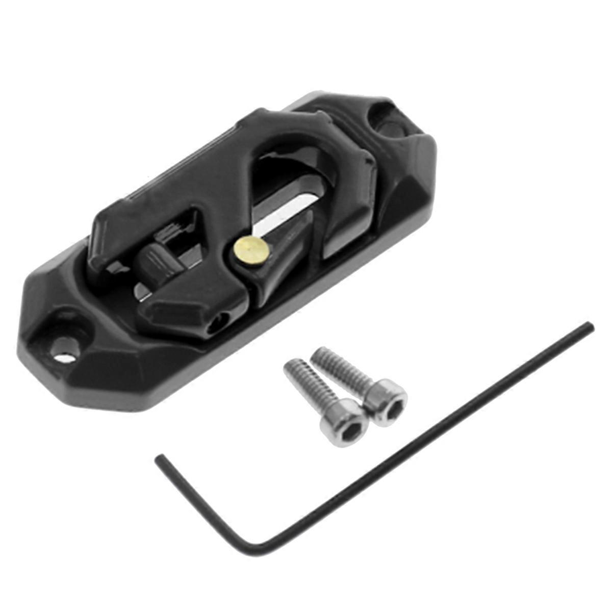 Winch Control Mount Plate Metal Winch Hook Recovery Tool,Black