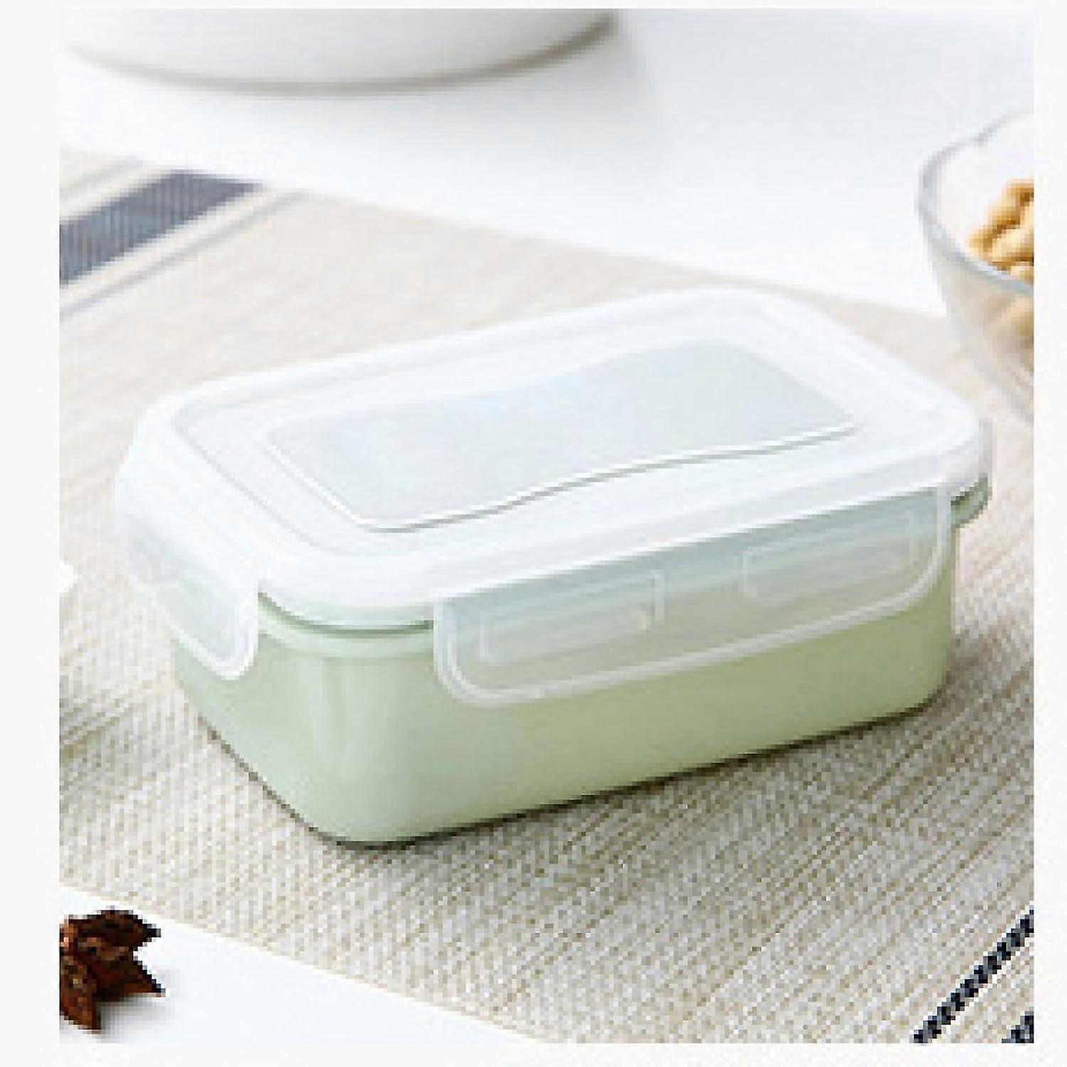 Round Mini Refrigerator Crisper Small Lunch Box Kitchen bento Box Storage Box Rectangular Sealed Box