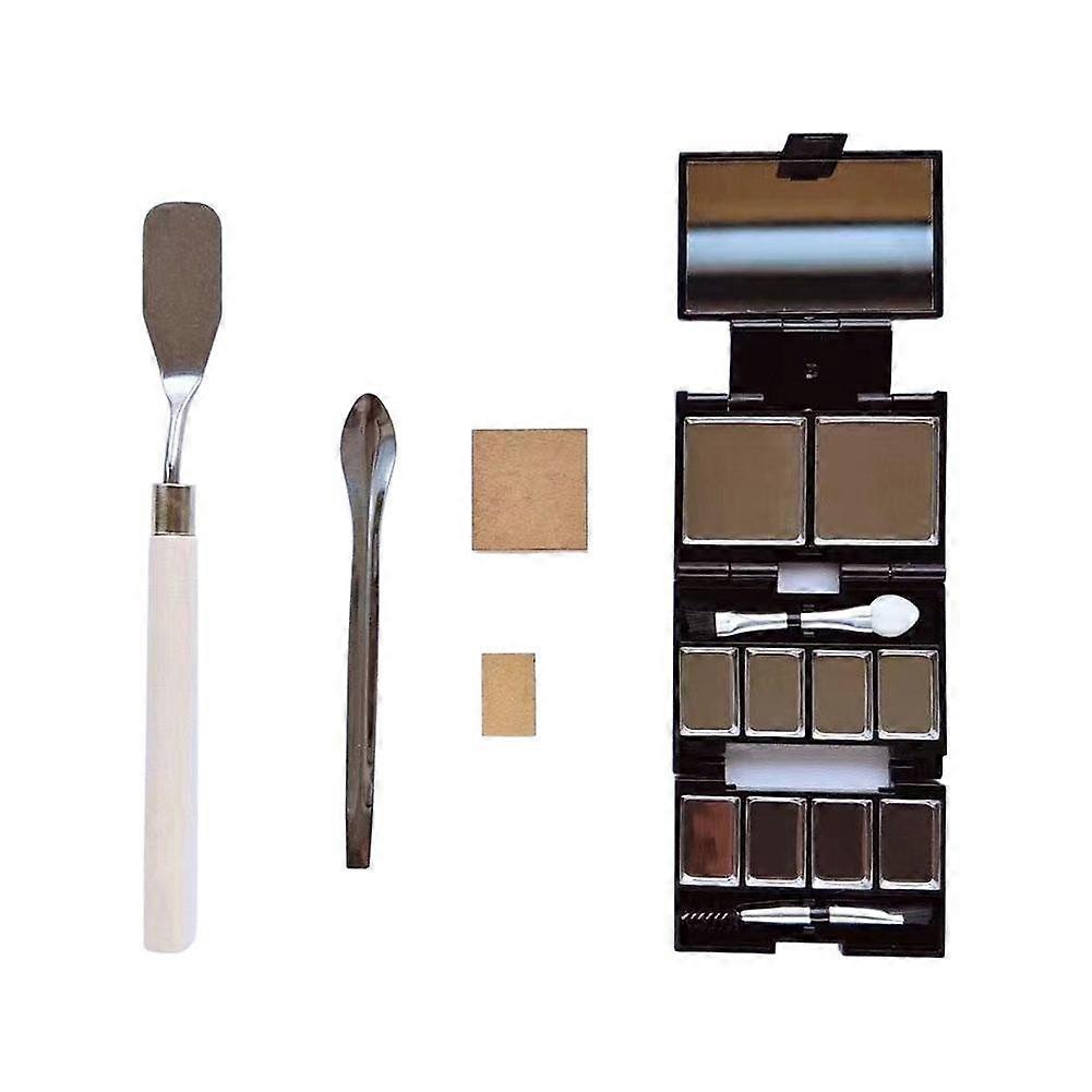 DIY Magnetic Eyeshadow Palette Tri Fold Empty Box with Mirror for Custom Makeup Travel Friendly