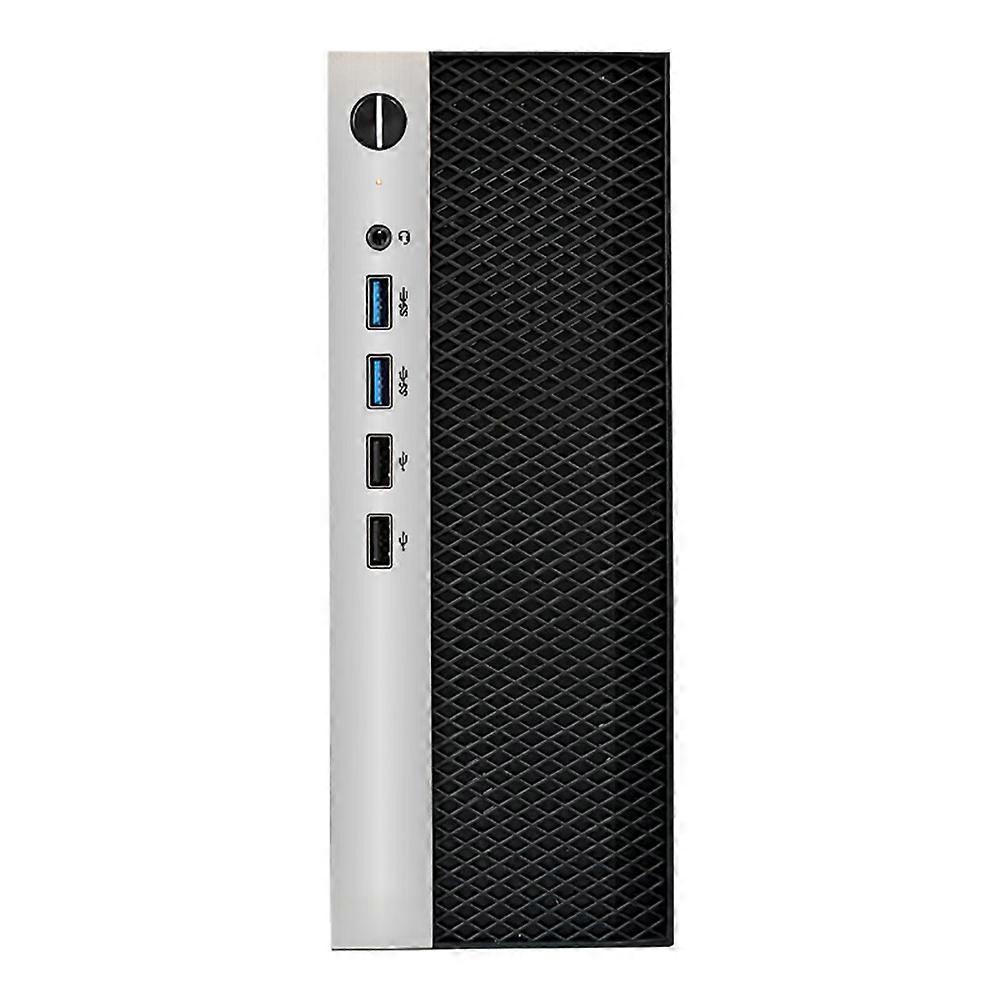 Mini ITX Computer Case HTPC Chassis with 4XUSB Support 1U PSU Compatible with MINI-ITX Motherboard
