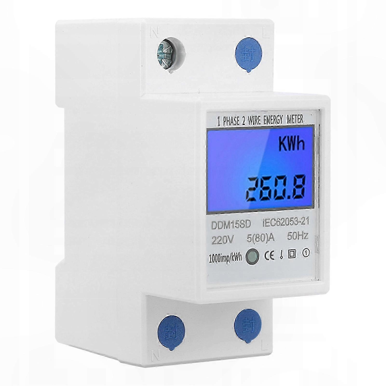 Single Phase Electricity Submeter, Single Phase Energy Meter, 1-Phase Power Submeter, Single Phase Kilowatt Hour Meter