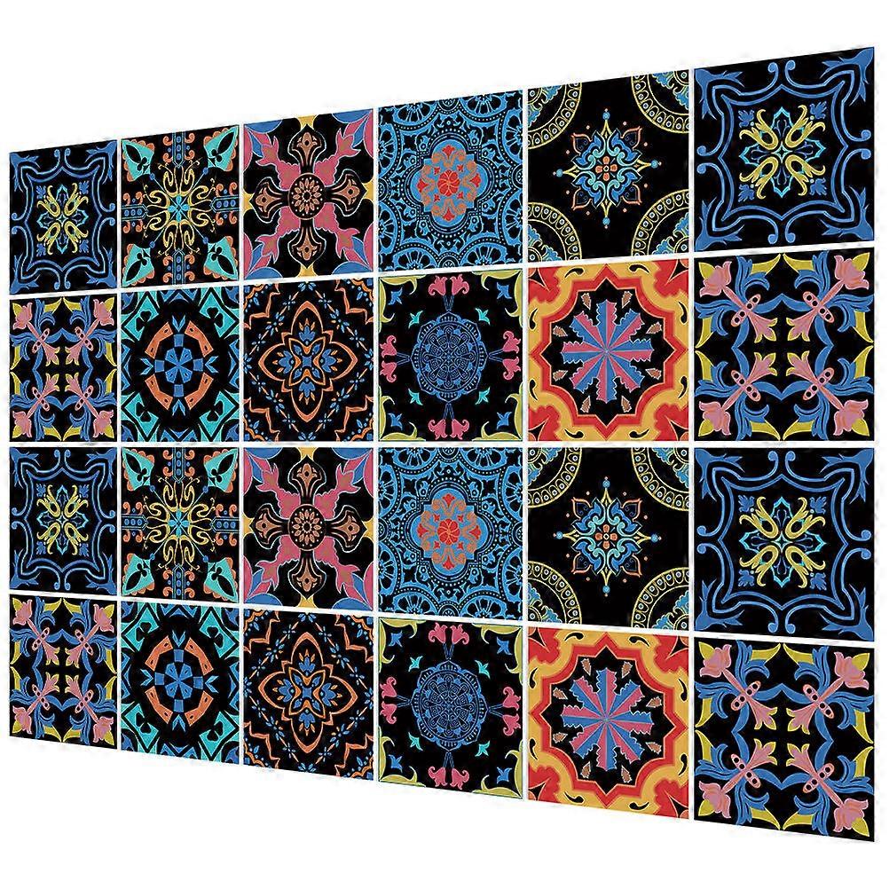 Square Shape 48Pcs Removable Decorative Stickers For Kitchen And Bathroom Ideal For Wall And Furniture Application