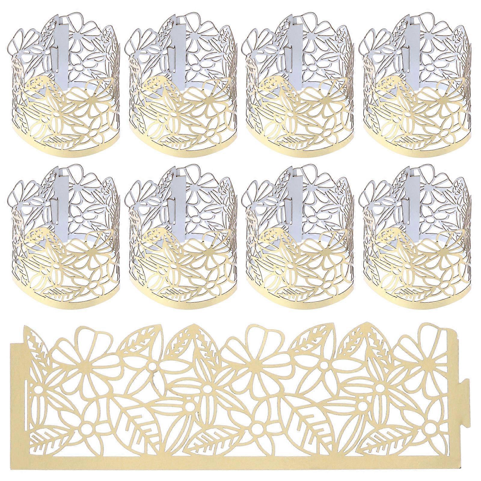 Golden Paper Lamp Wraps 200 Pcs Candle Holder Wraps Designed For Family Friends And Colleagues Creating A Warm Atmosphere