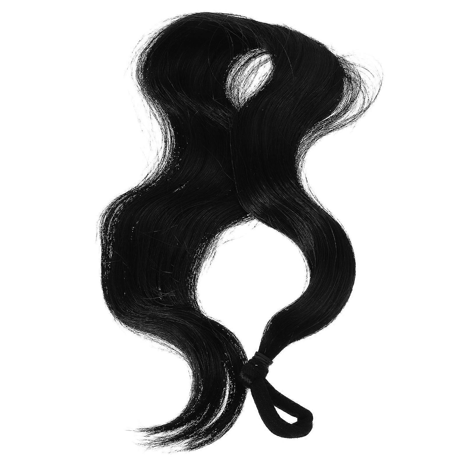 Synthetic Curly Hair Extensions for Women with Drawstring Ponytail 2Pcs