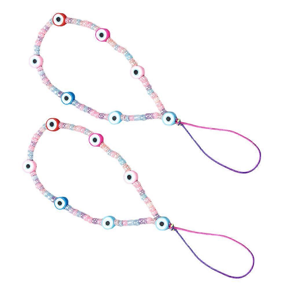 Cellphone Hanging Rope Evil Eye Lanyard for Keys and Phone 4Pcs Set