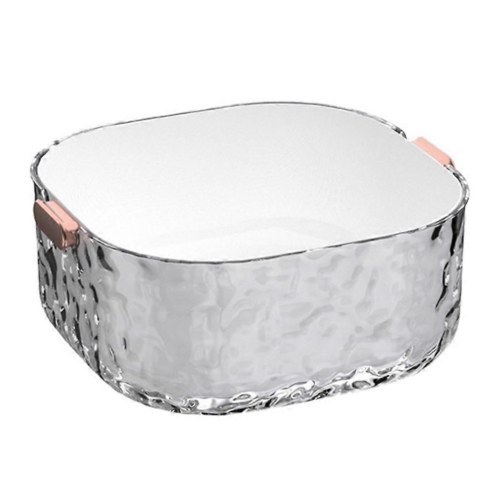 Convenient Drain Basket Double Layered Strainer for Kitchen 2Pcs