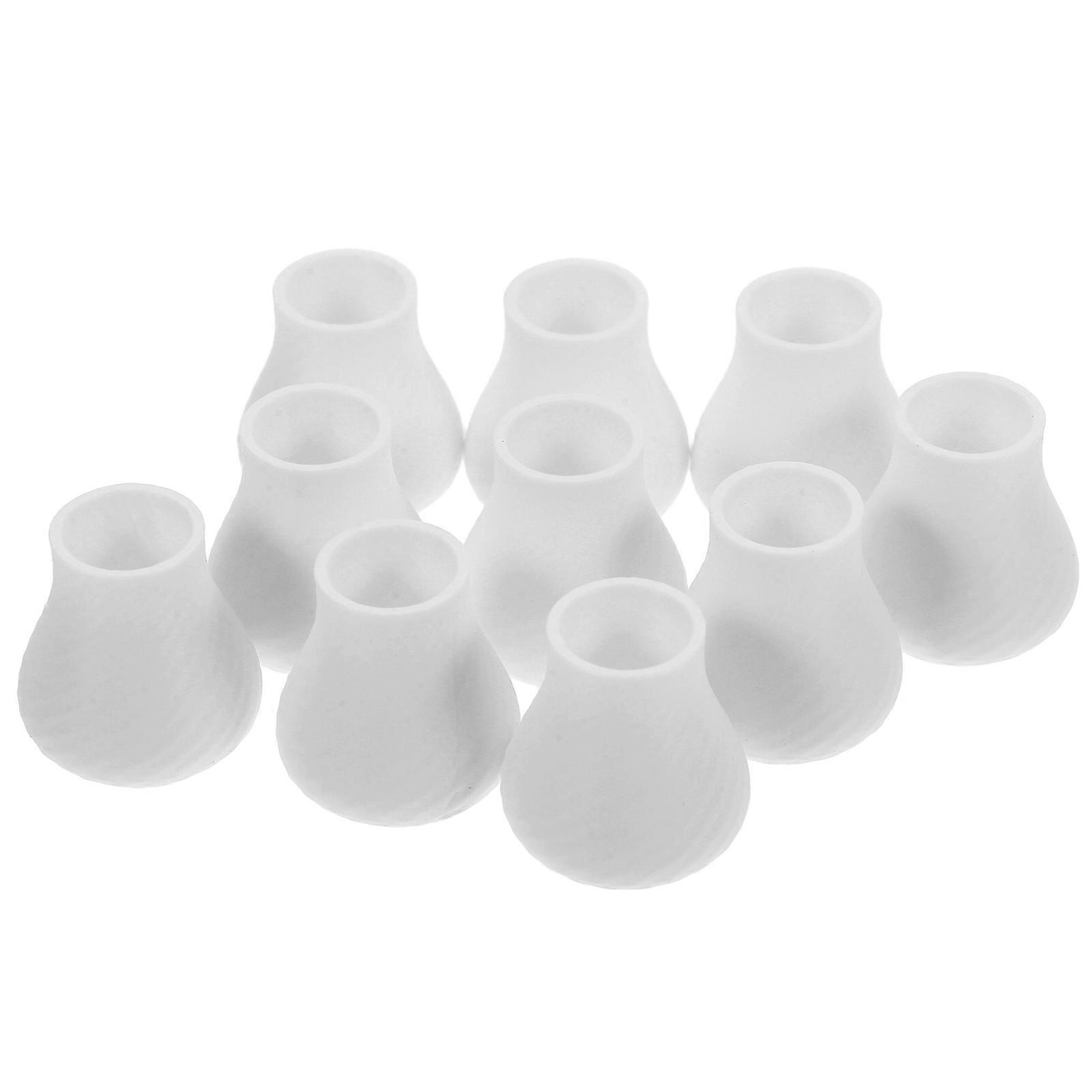 Tiny Art Vases White Miniature Vase for Decor 20Pcs Dollhouse Accessory
