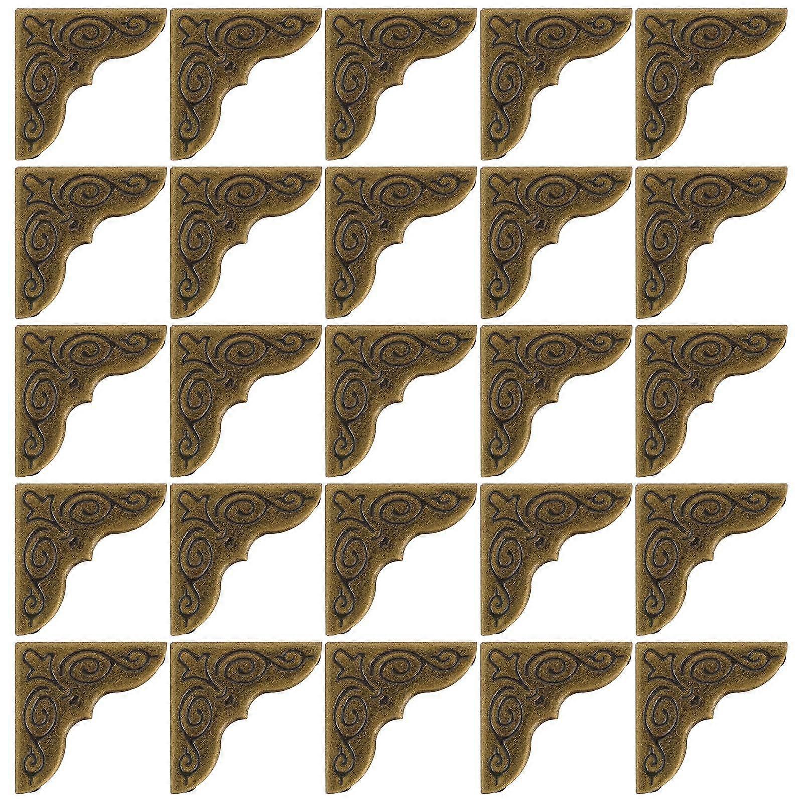 50Pcs Coffee Iron Album Corner Protector for Home Use Book Cover