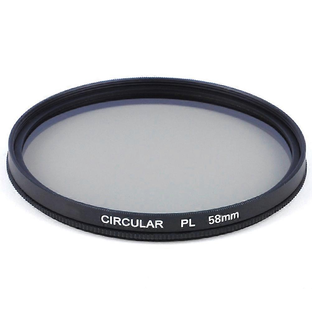 Polarization Optical Glass CPL Circular Filter for DSLR Camera Lens 58mm Sky Enhancement 2Pcs