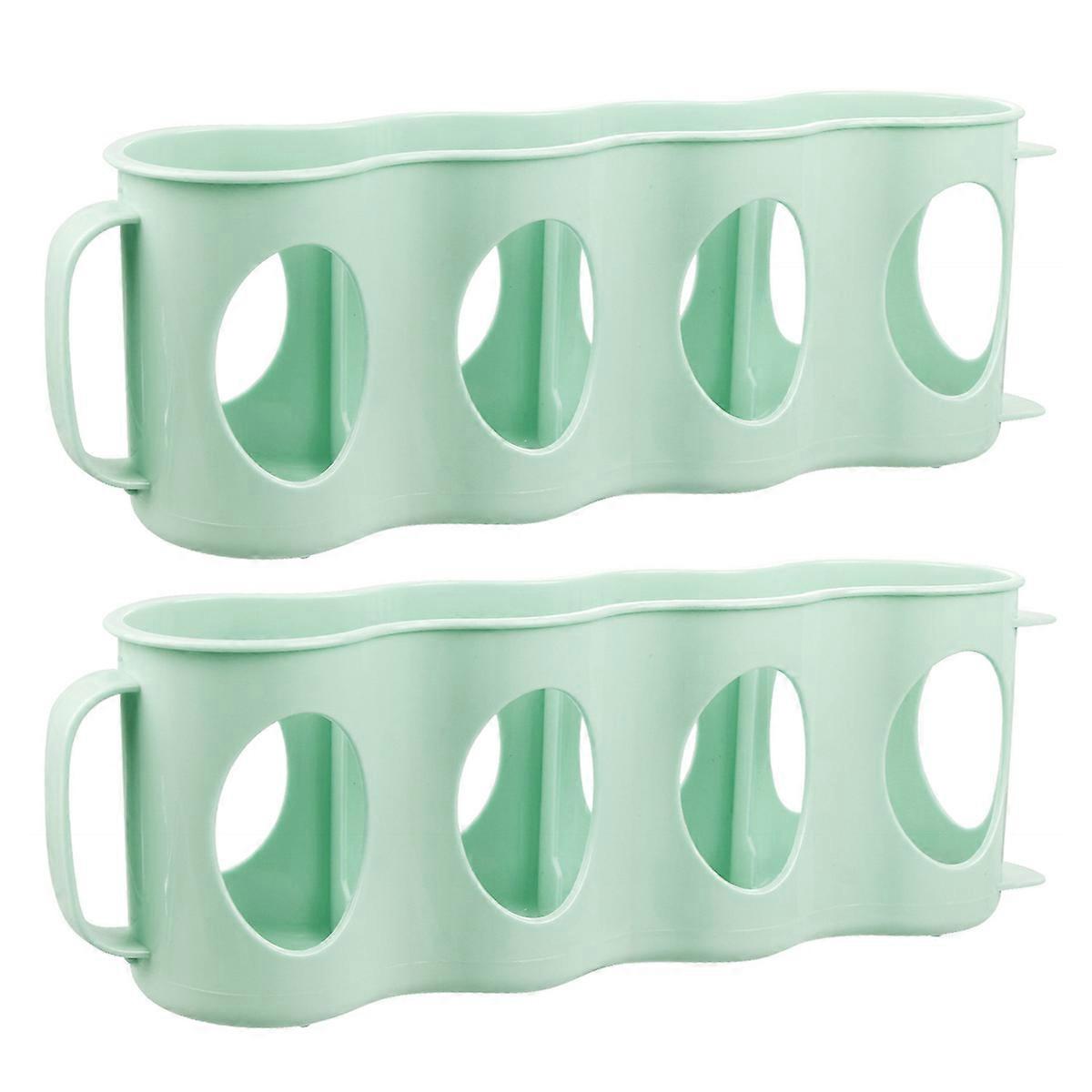 Fridge Can Holder Beverage Can Storage Box Space Saving PP Material 11.8×2.8×4.1in 2Pack