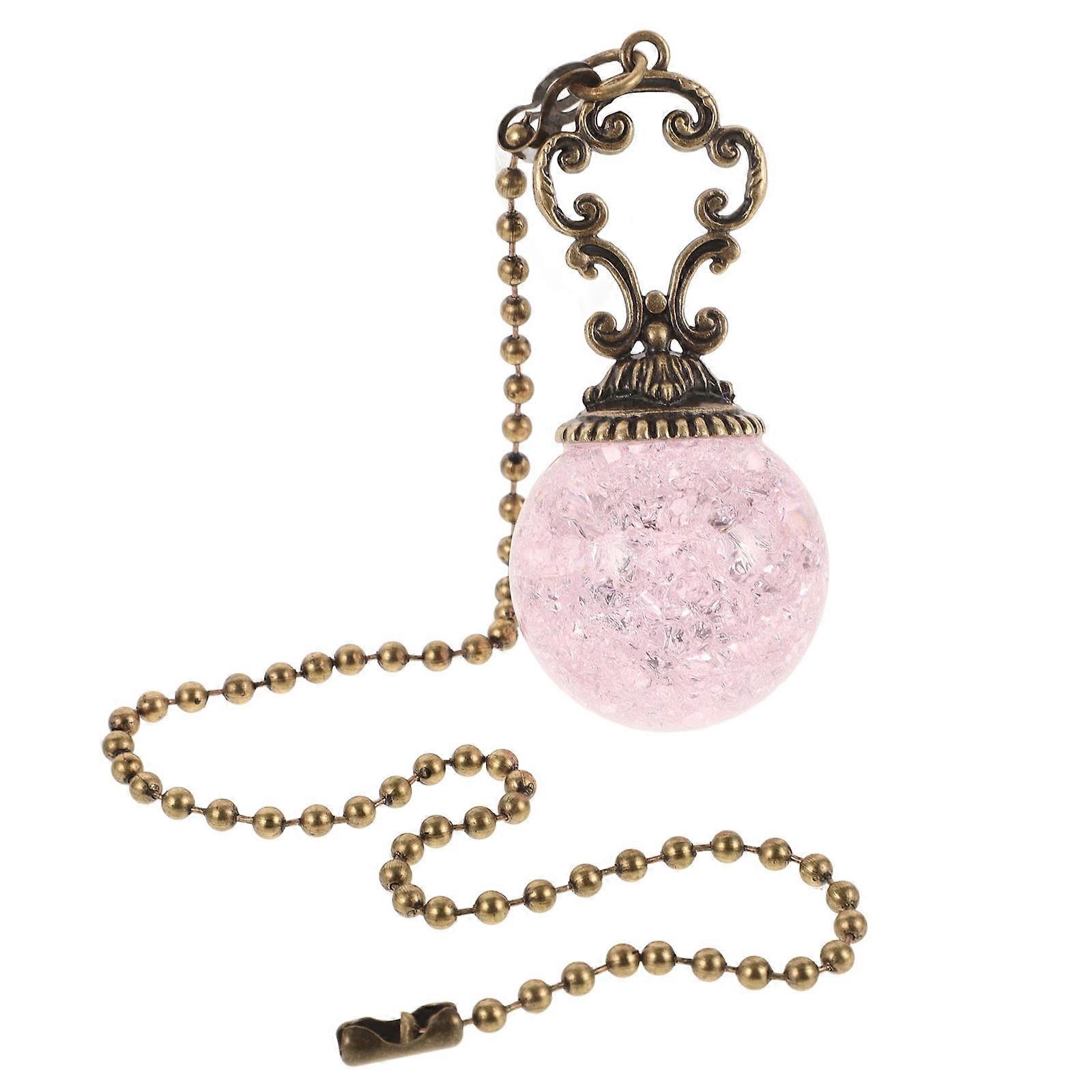 Decorative Pull Chain Extension for Ceiling Fan Lighting Vintage Style Chain with Pendant 2Pcs