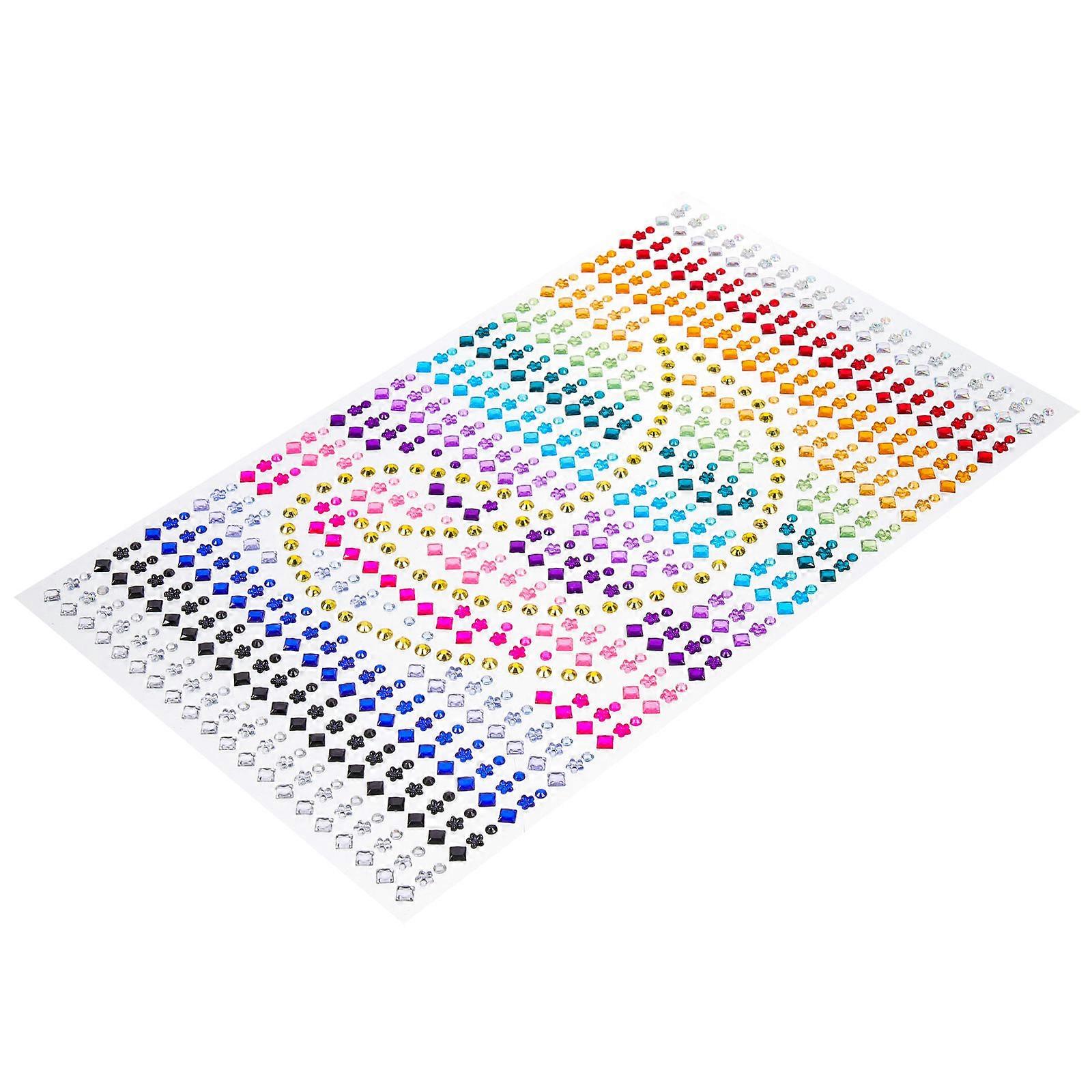 Face Rhinestones Decals For Kids And Adults In Assorted Color For Gift Giving 2Pcs