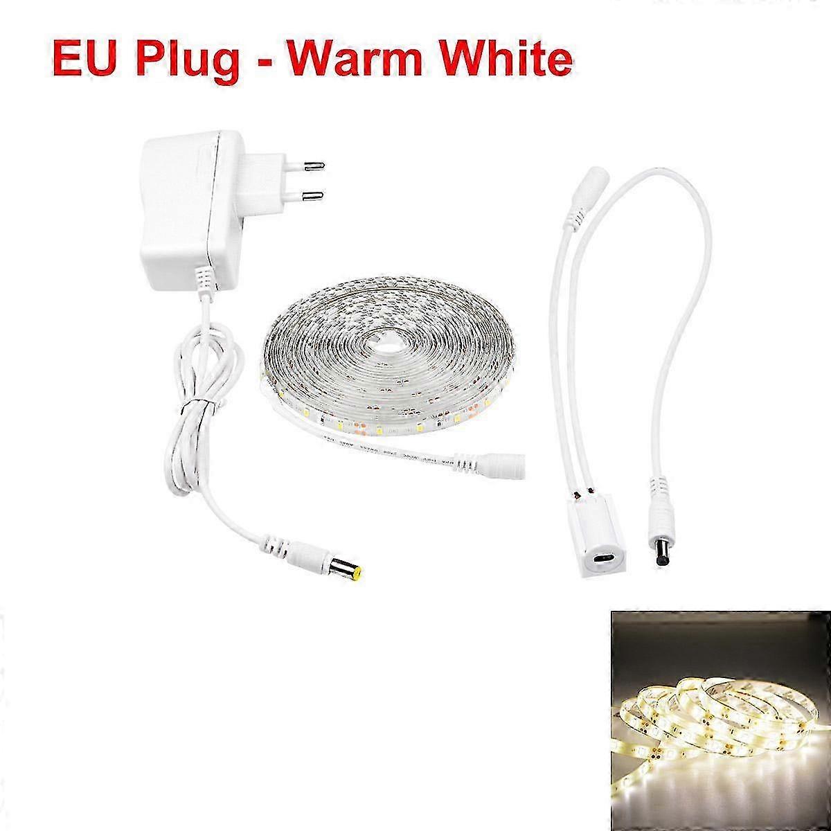 Hand Sweep Sensor LED Strips 12V Waterproof 2835 Motion Sensor Light EU Plug 2025