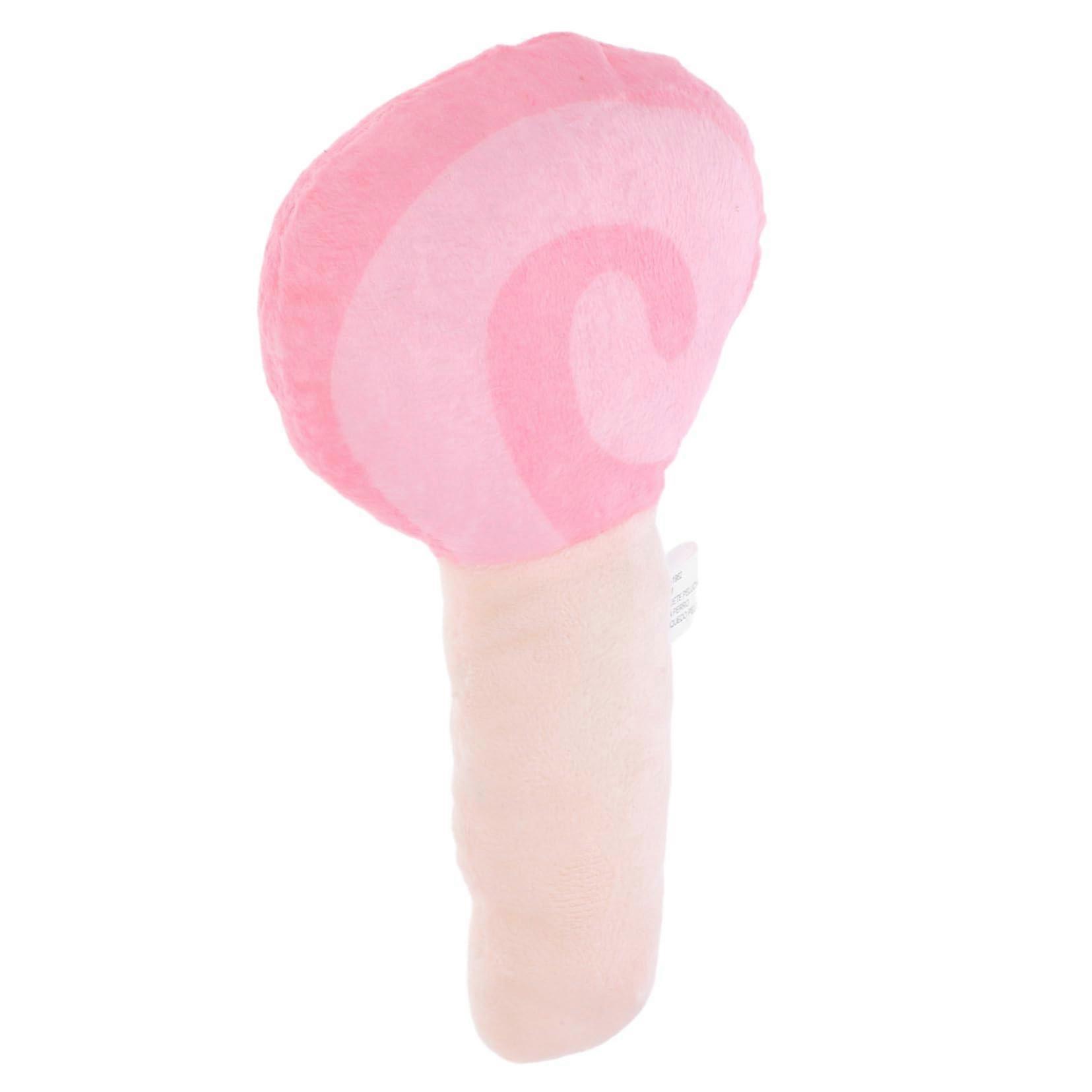 Pet Puppy Chewing Toy Plush Cartoon Lollipop Squeaky Toy For Teething Puppies Interactive Plaything
